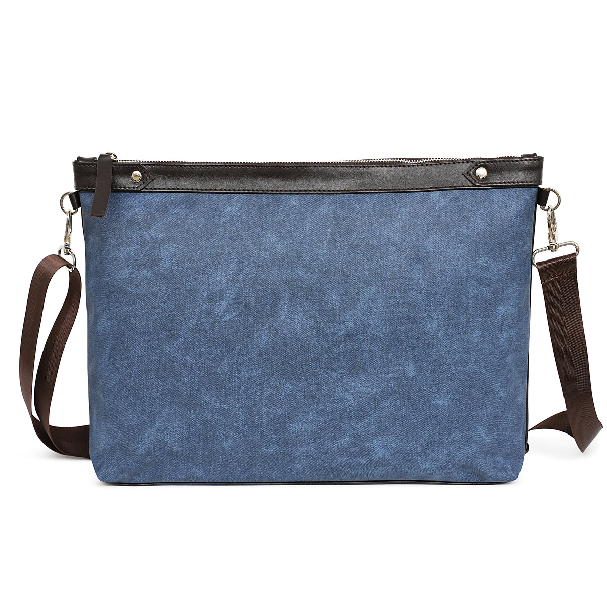 Talit & Tefillin Set - Faux Leather, Denim Texture