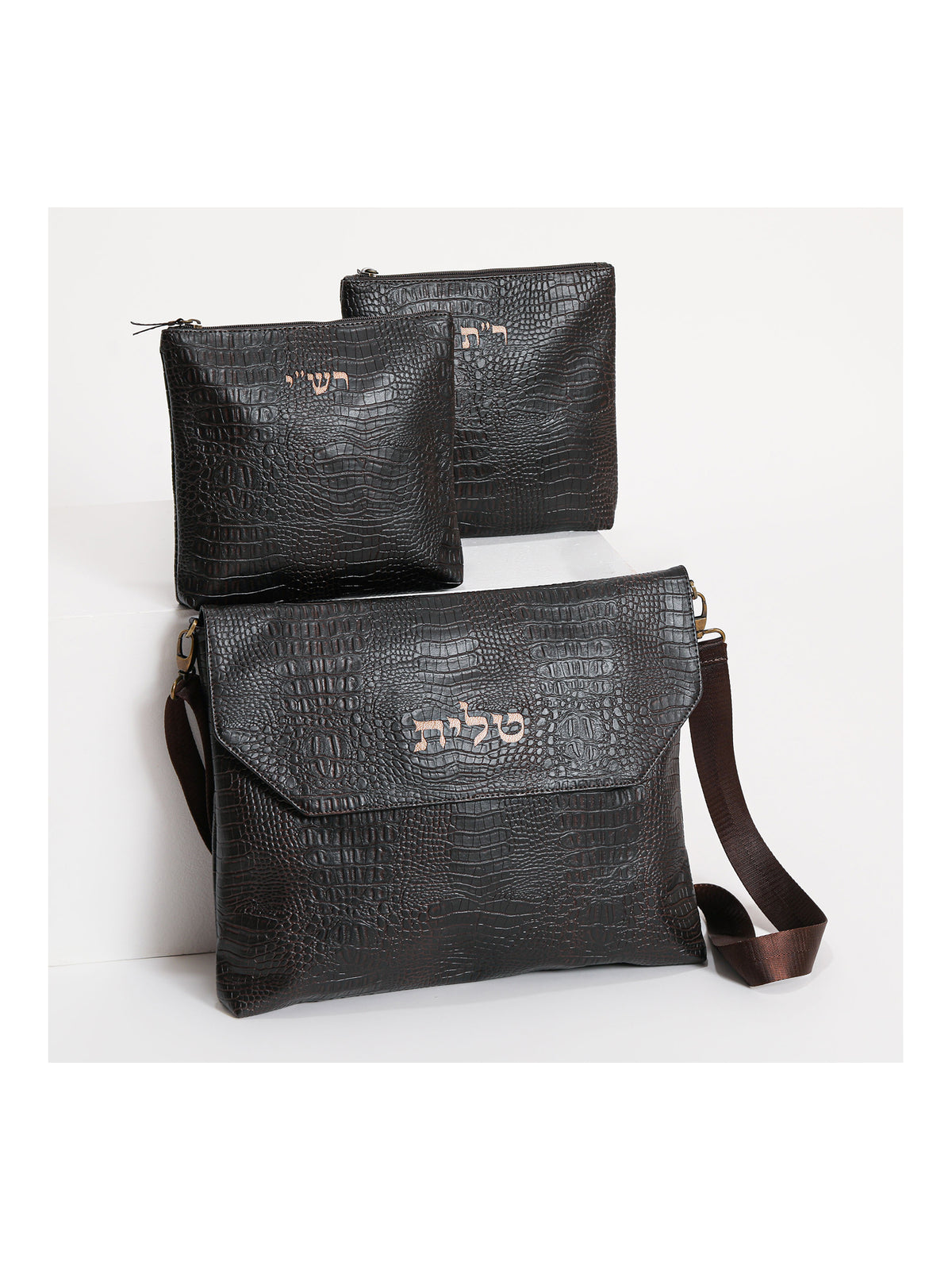 Talit and Tefillin Bag Set with Rashi & Rabbeinu Tam Tefillin Bags