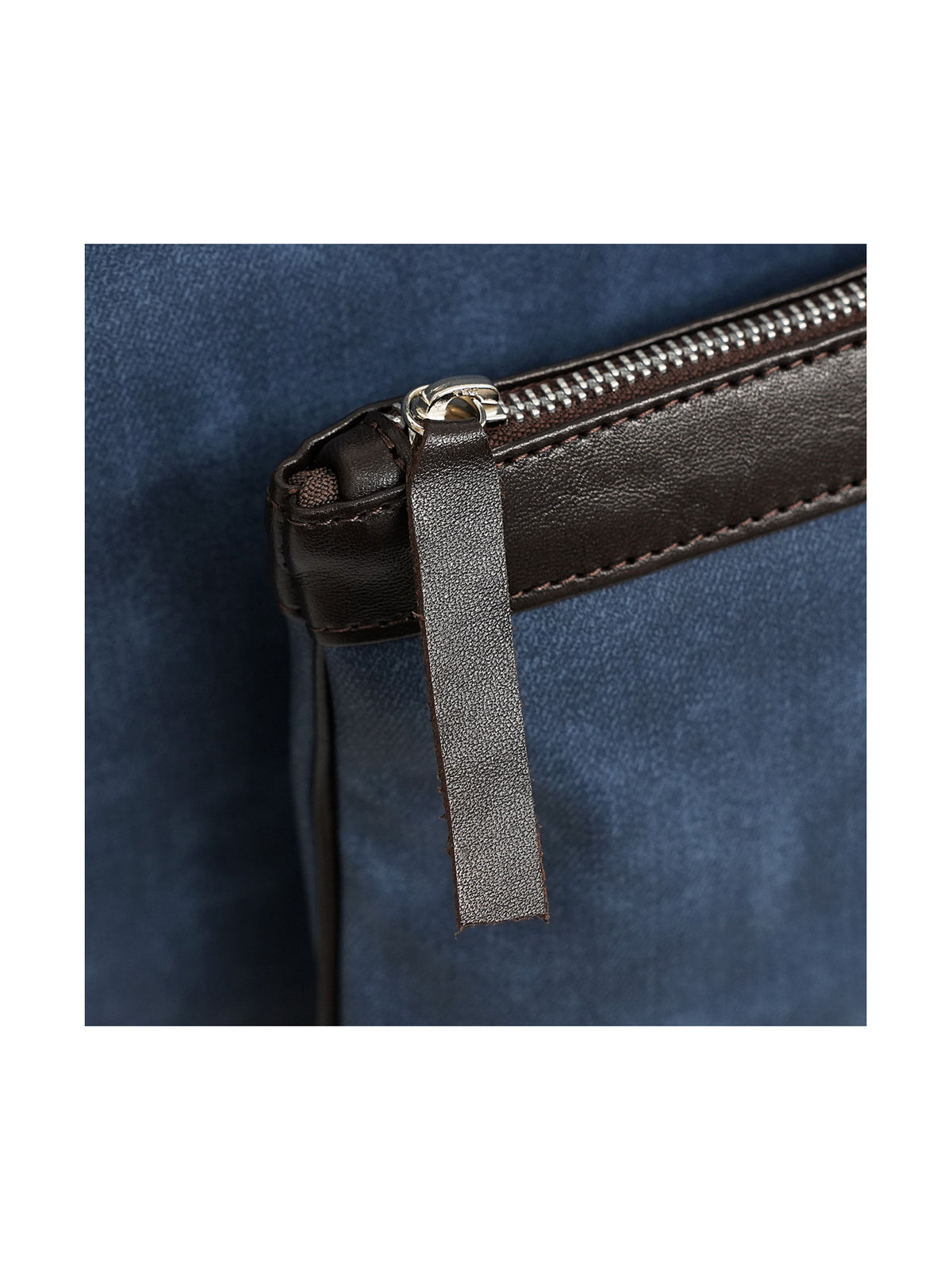 Talit and Tefillin Bag Set in Faux Leather with Jeans Texture
