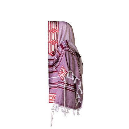 Talit Burgundy Geometry