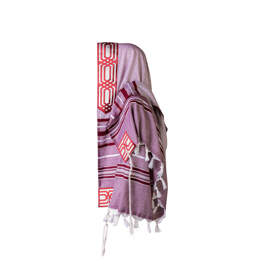 Talit Burgundy Geometry