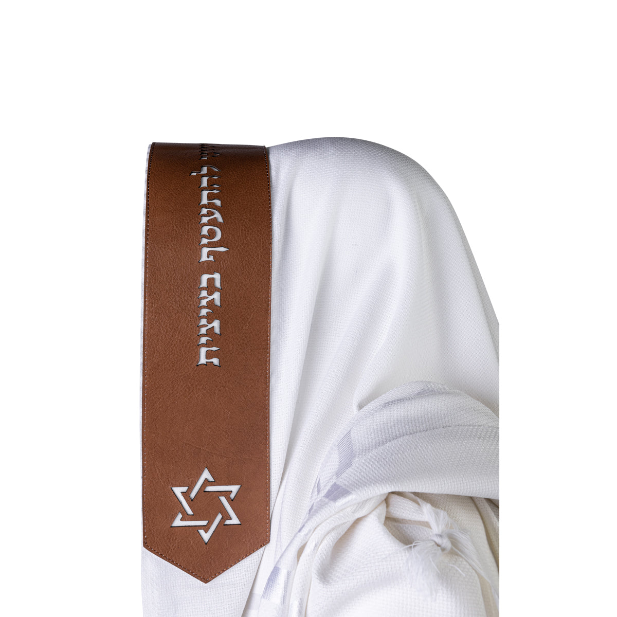 Talit Magen David  Leather Camel