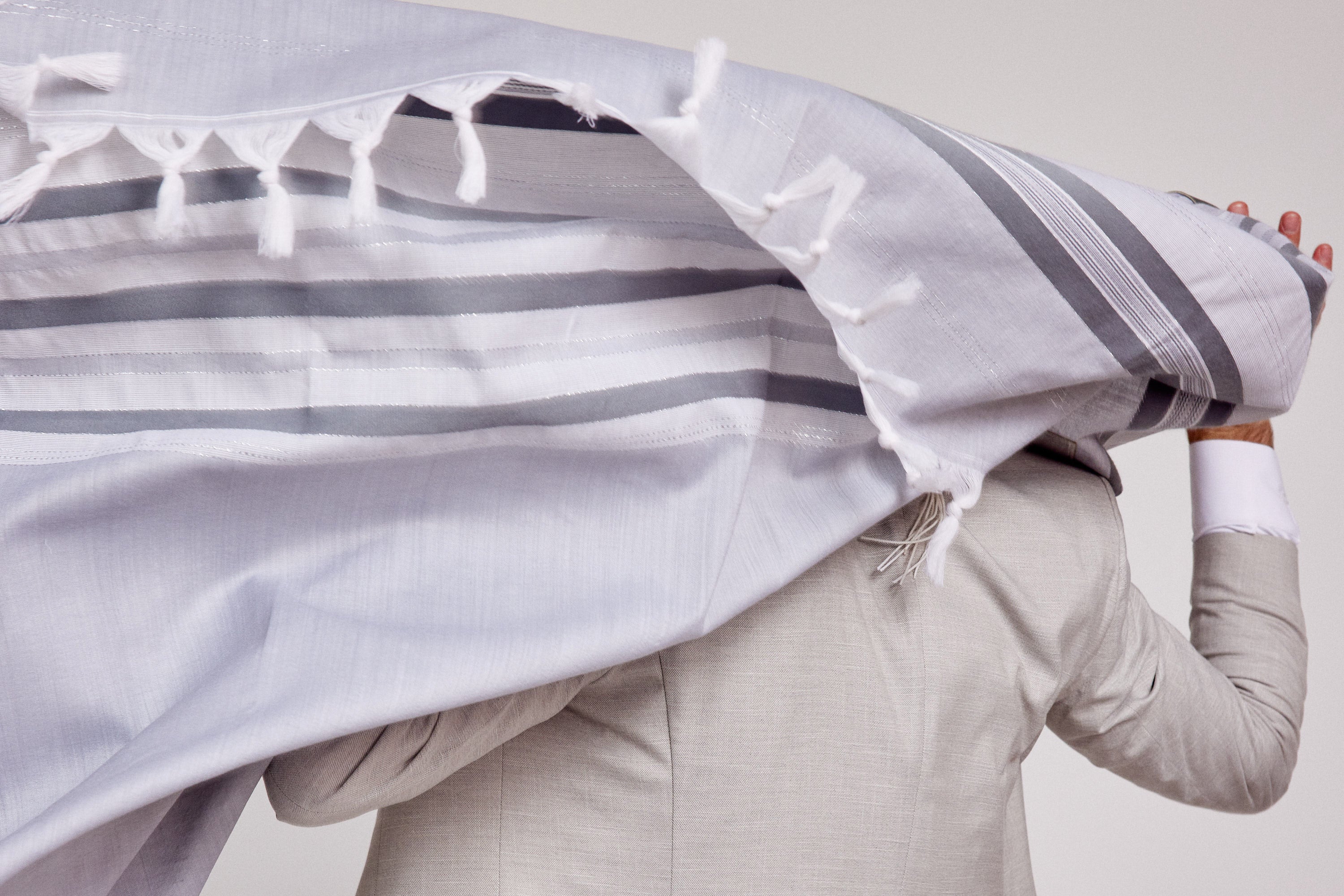 Talit Magen david - Gray