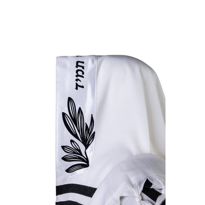 Talit Shiviti Black leaves