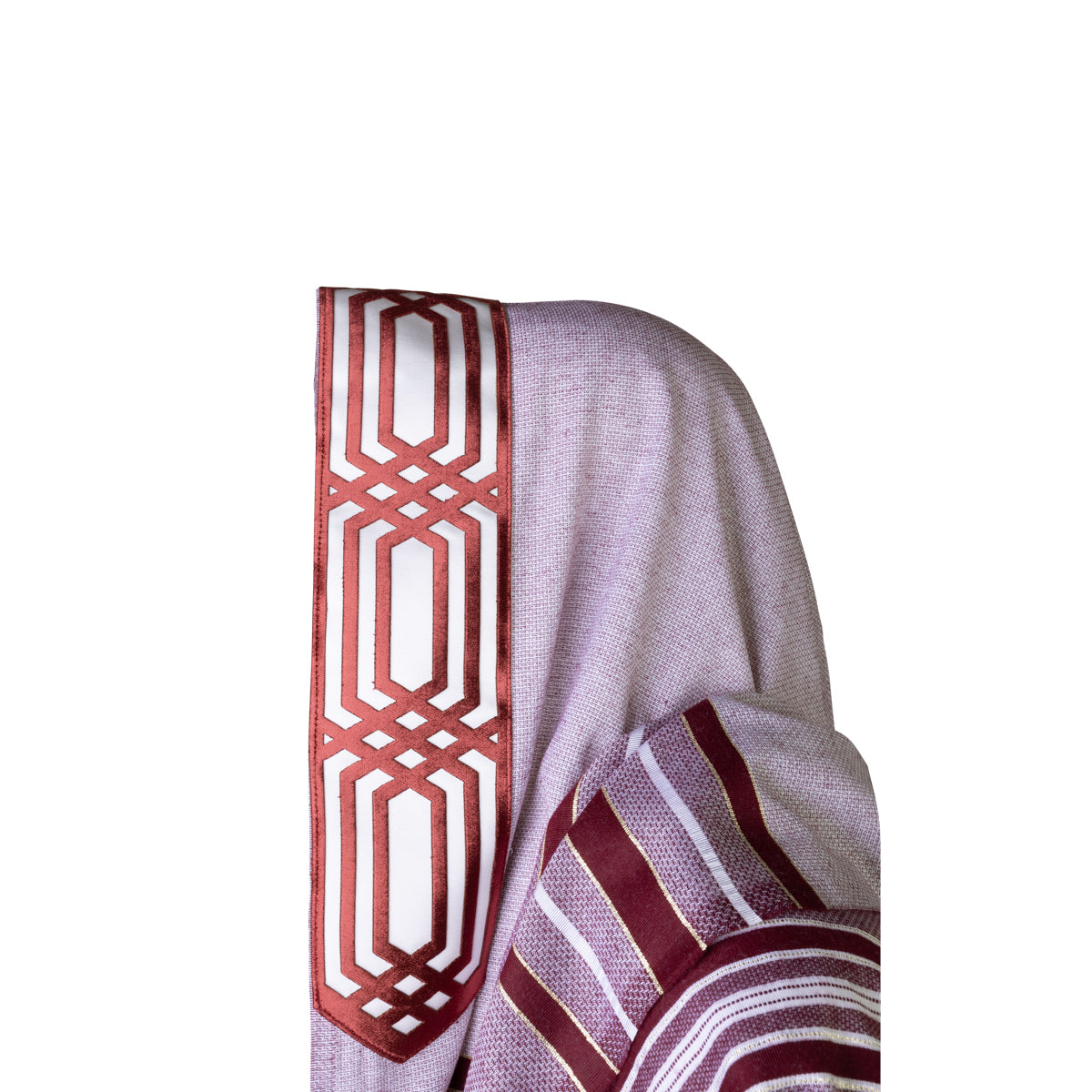 Talit Burgundy Geometry