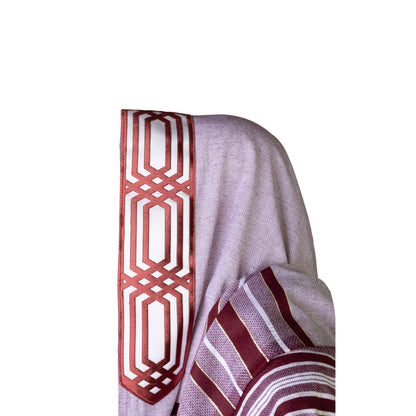 Talit Burgundy Geometry