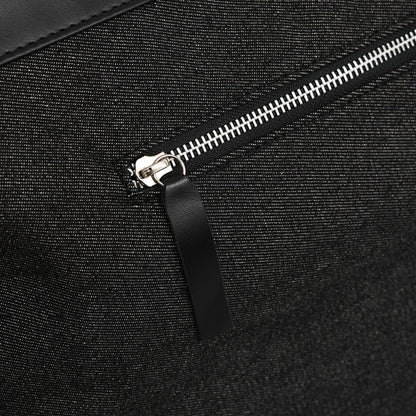Bar Mitzvah Tefillin Bag - Denim & Leather with Silver Star of David
