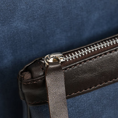 Talit & Tefillin Set - Faux Leather, Denim Texture