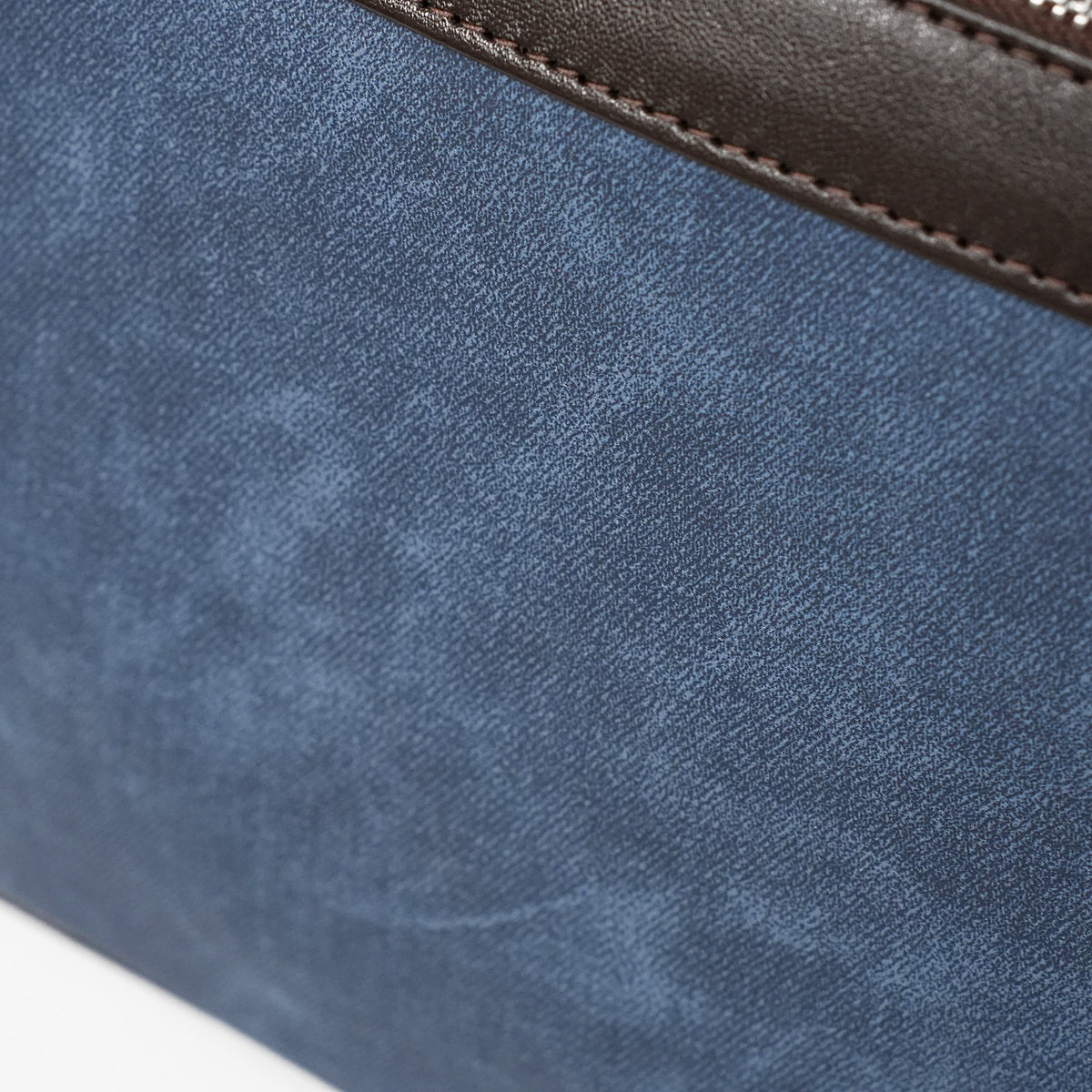 Talit & Tefillin Set - Faux Leather, Denim Texture