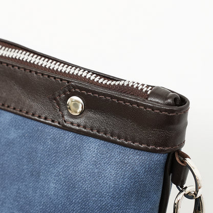 Talit & Tefillin Set - Faux Leather, Denim Texture