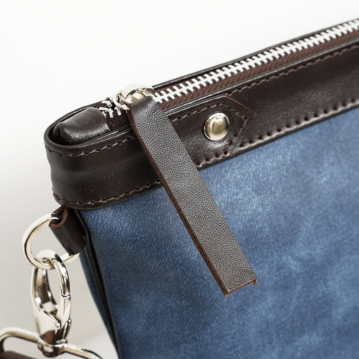 Talit & Tefillin Set - Faux Leather, Denim Texture