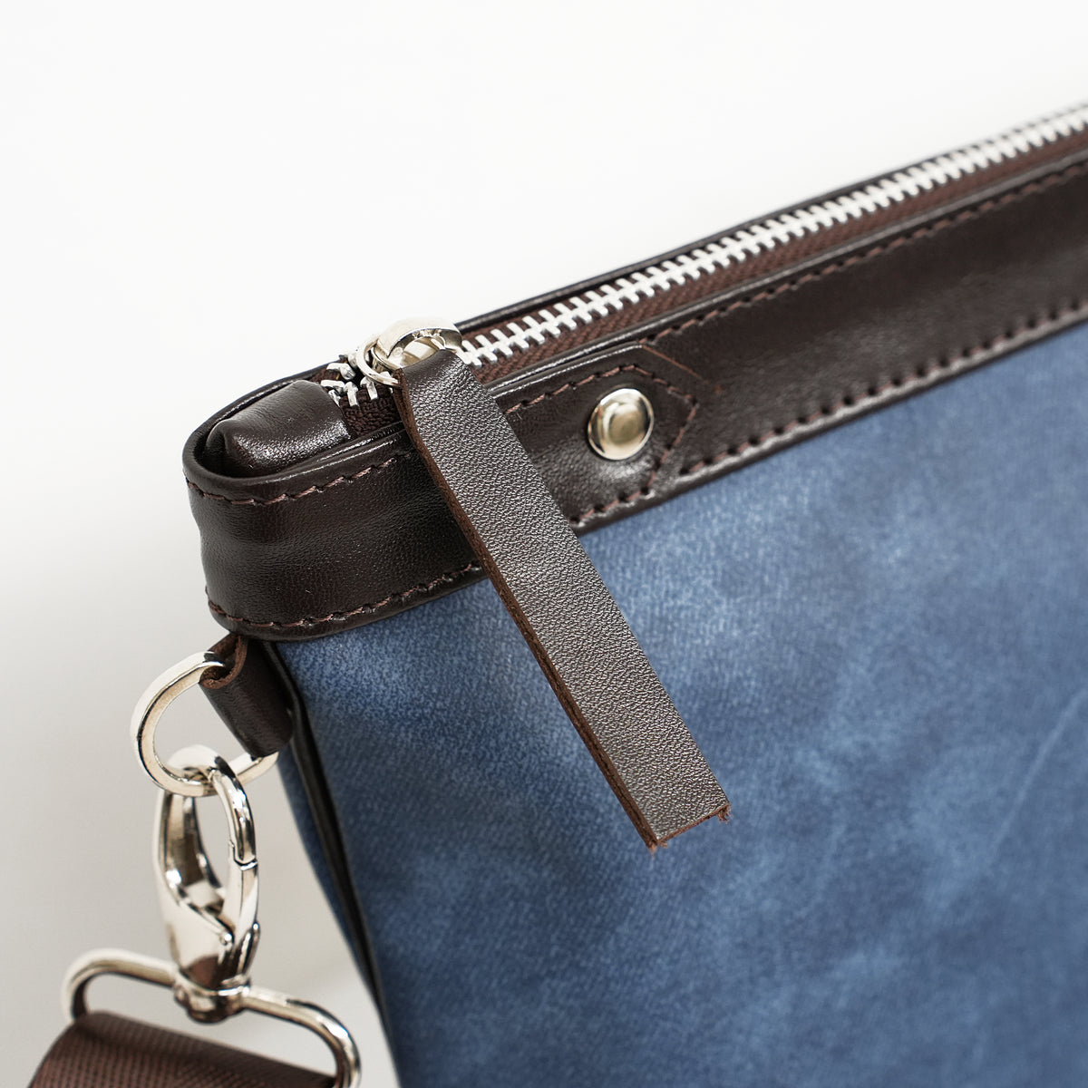 Talit & Tefillin Set - Faux Leather, Denim Texture