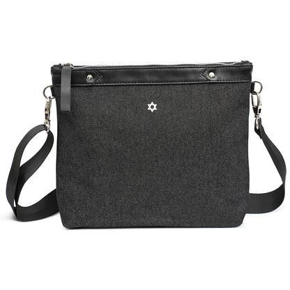 Bar Mitzvah Tefillin Bag - Denim & Leather