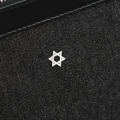 Bar Mitzvah Tefillin Bag - Denim & Leather
