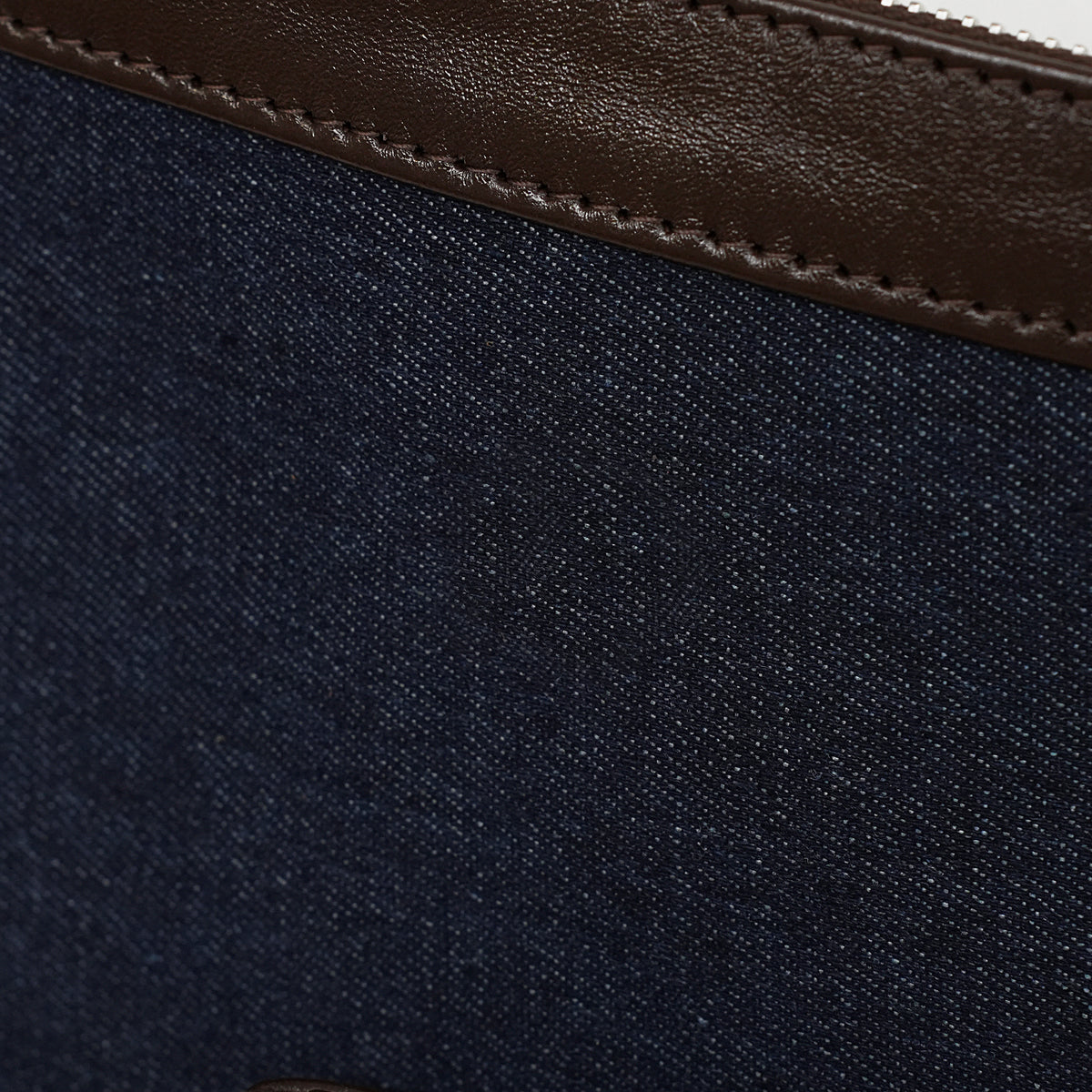 Bar Mitzvah Tefillin Bag - Denim & Leather with Silver Star of David