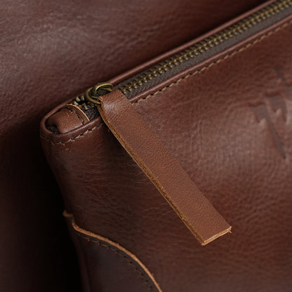 Talit & Tefillin Set - Ostrich-Texture Leather Zipper