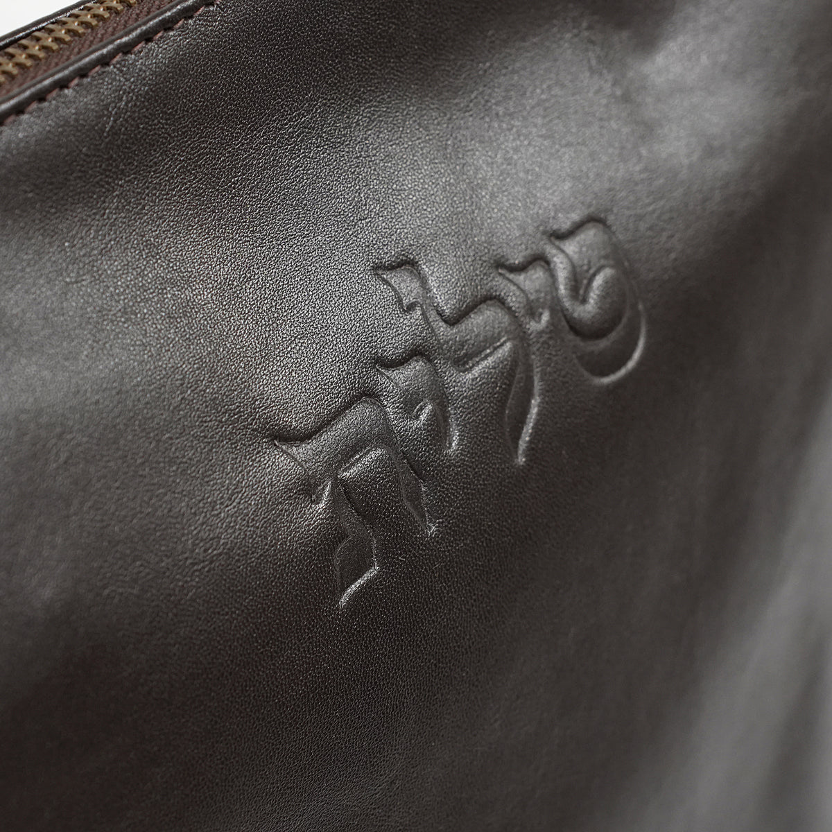 Talit & Tefillin Set - Ostrich-Texture Leather Zipper