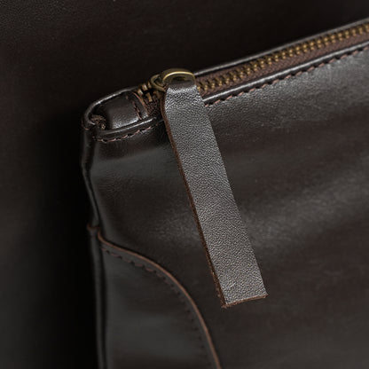 Talit & Tefillin Set - Ostrich-Texture Leather Zipper