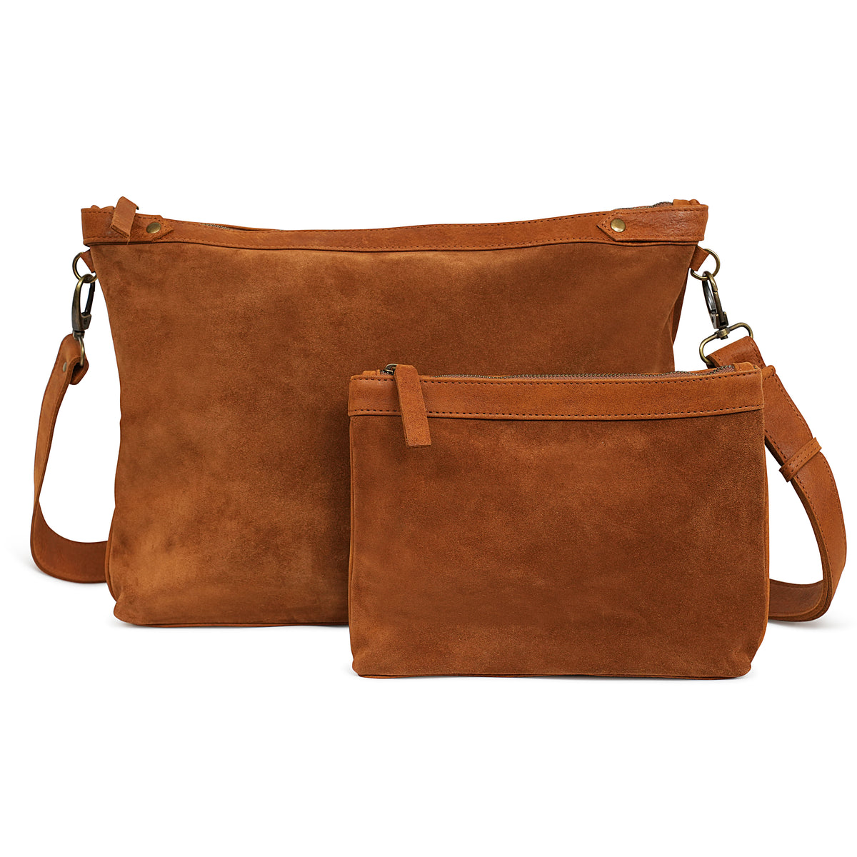 Talit & Tefillin Set - Suede Leather Zipper