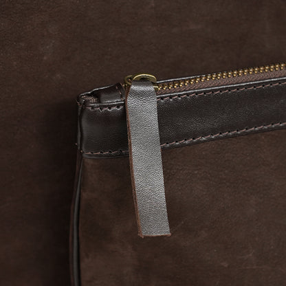 Bar Mitzvah Tefillin Bag - Denim & Leather with Silver Star of David