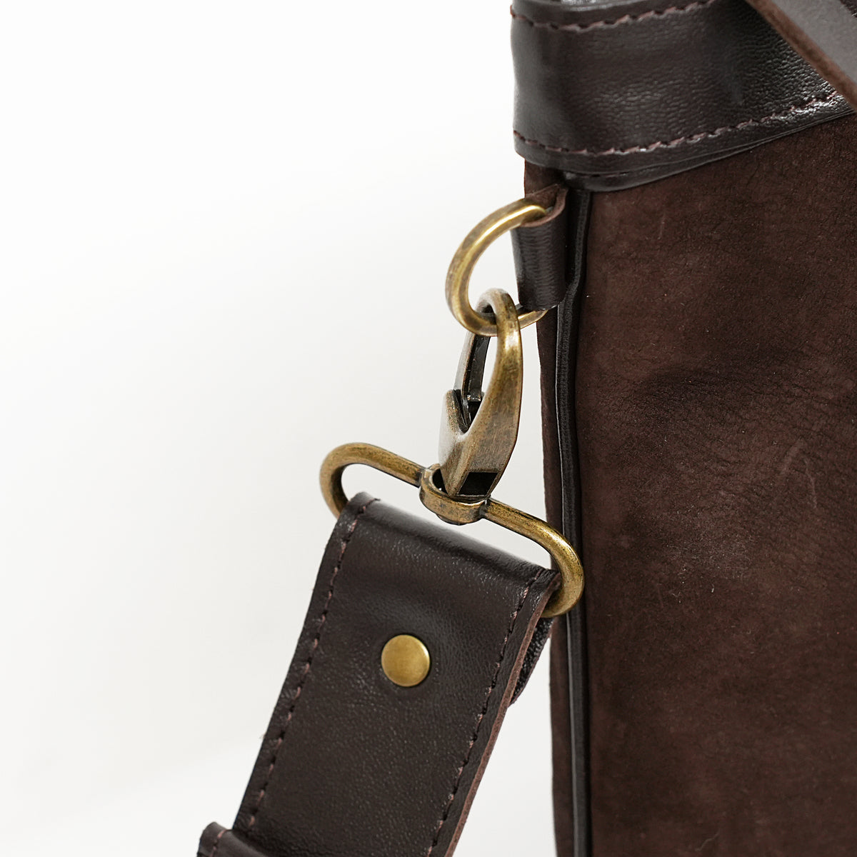 Bar Mitzvah Tefillin Bag - Denim & Leather with Silver Star of David