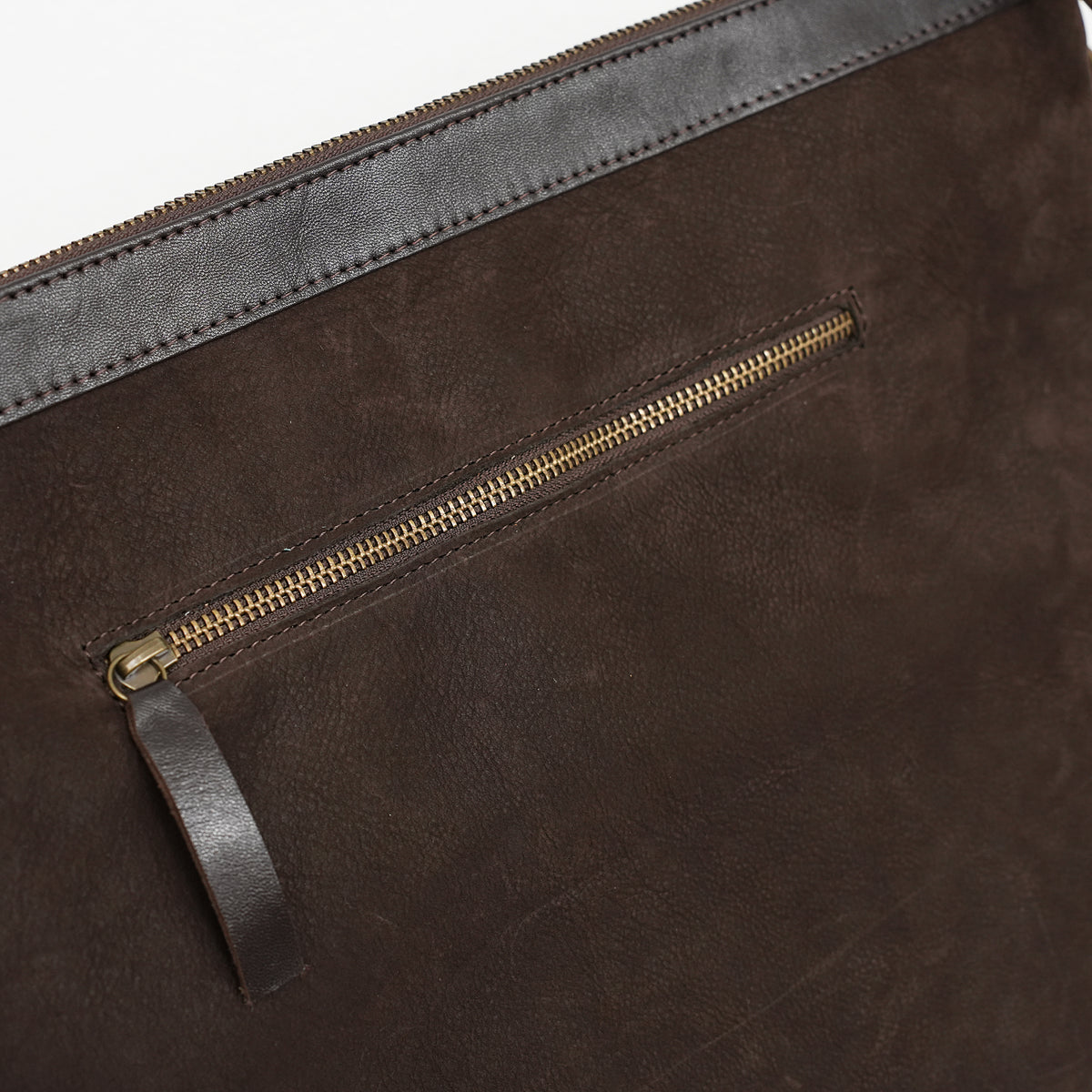 Bar Mitzvah Tefillin Bag - Denim & Leather with Silver Star of David
