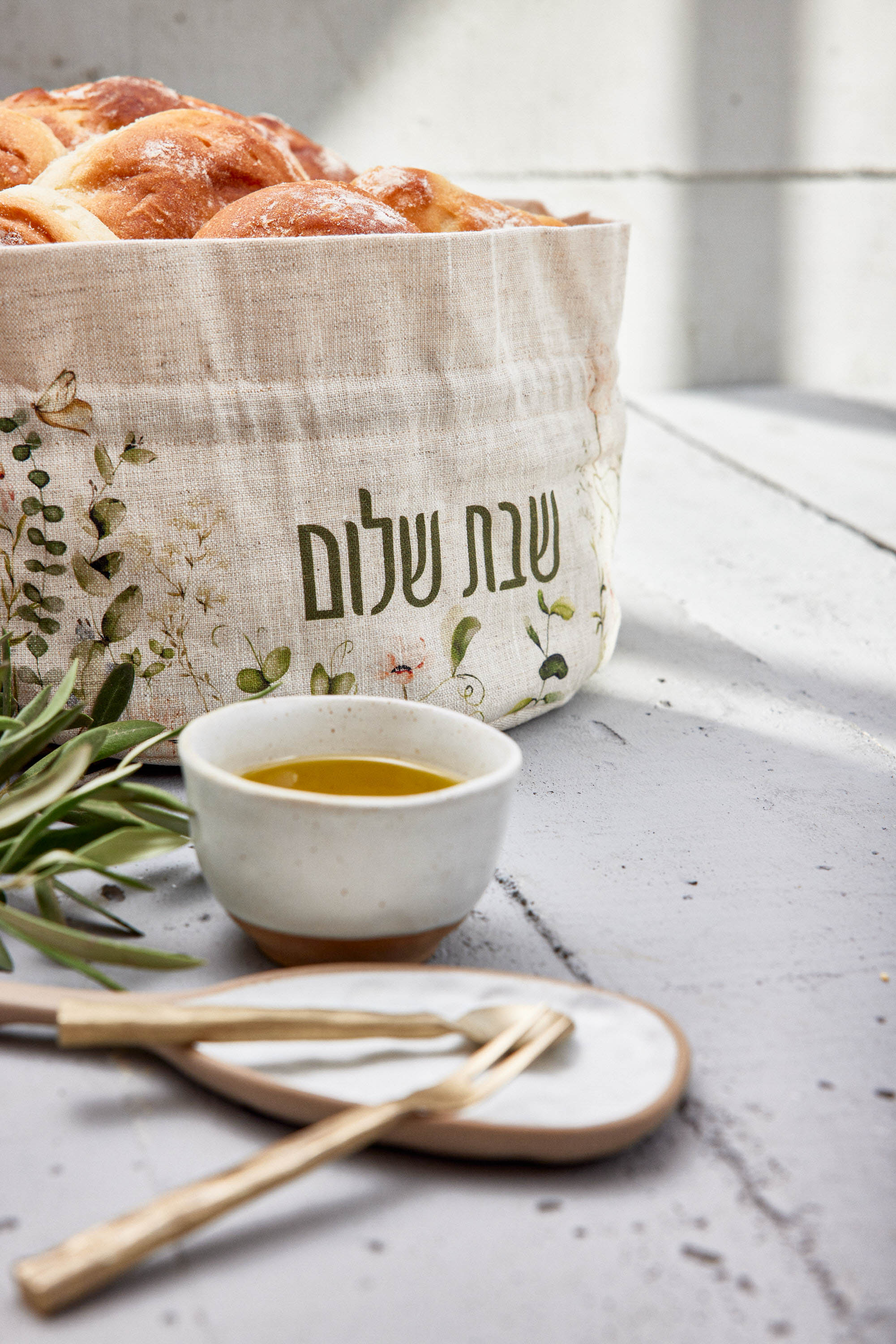 Shabbat blossom Challa basket