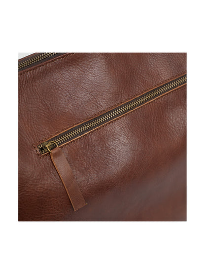 Britz Leather Zipper Talit and Tefillin Bag Set