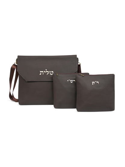 Talit and Tefillin Bag Set with Rashi & Rabbeinu Tam Tefillin Bags