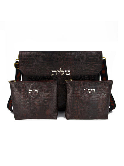 Talit and Tefillin Bag Set with Rashi & Rabbeinu Tam Tefillin Bags