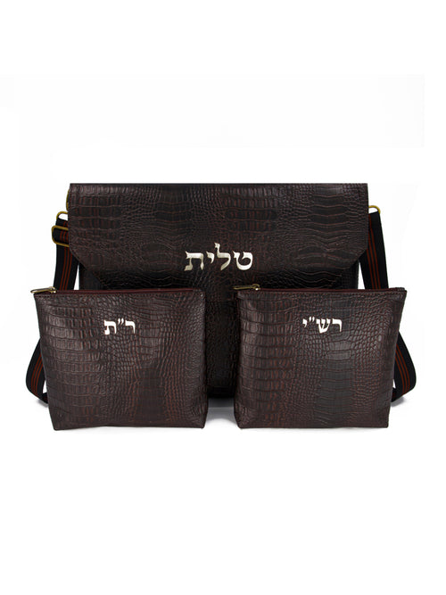 Talit and Tefillin Bag Set with Rashi & Rabbeinu Tam Tefillin Bags