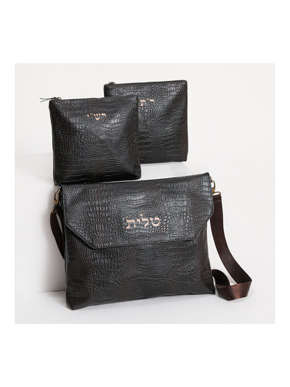 Talit and Tefillin Bag Set with Rashi & Rabbeinu Tam Tefillin Bags