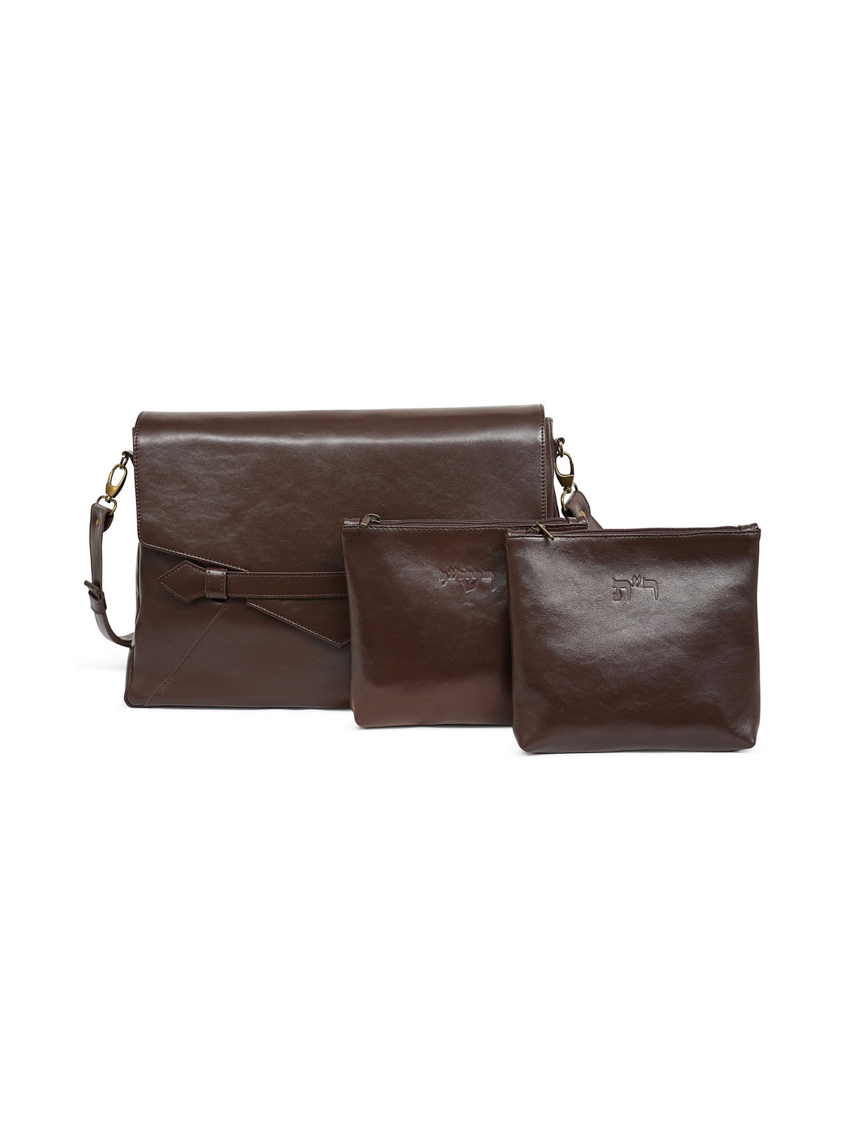 Luxury Talit and Tefillin Bag Set with Rashi & Rabbeinu Tam Tefillin Bags