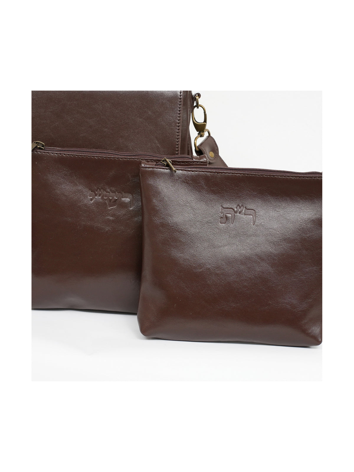 Luxury Talit and Tefillin Bag Set with Rashi & Rabbeinu Tam Tefillin Bags