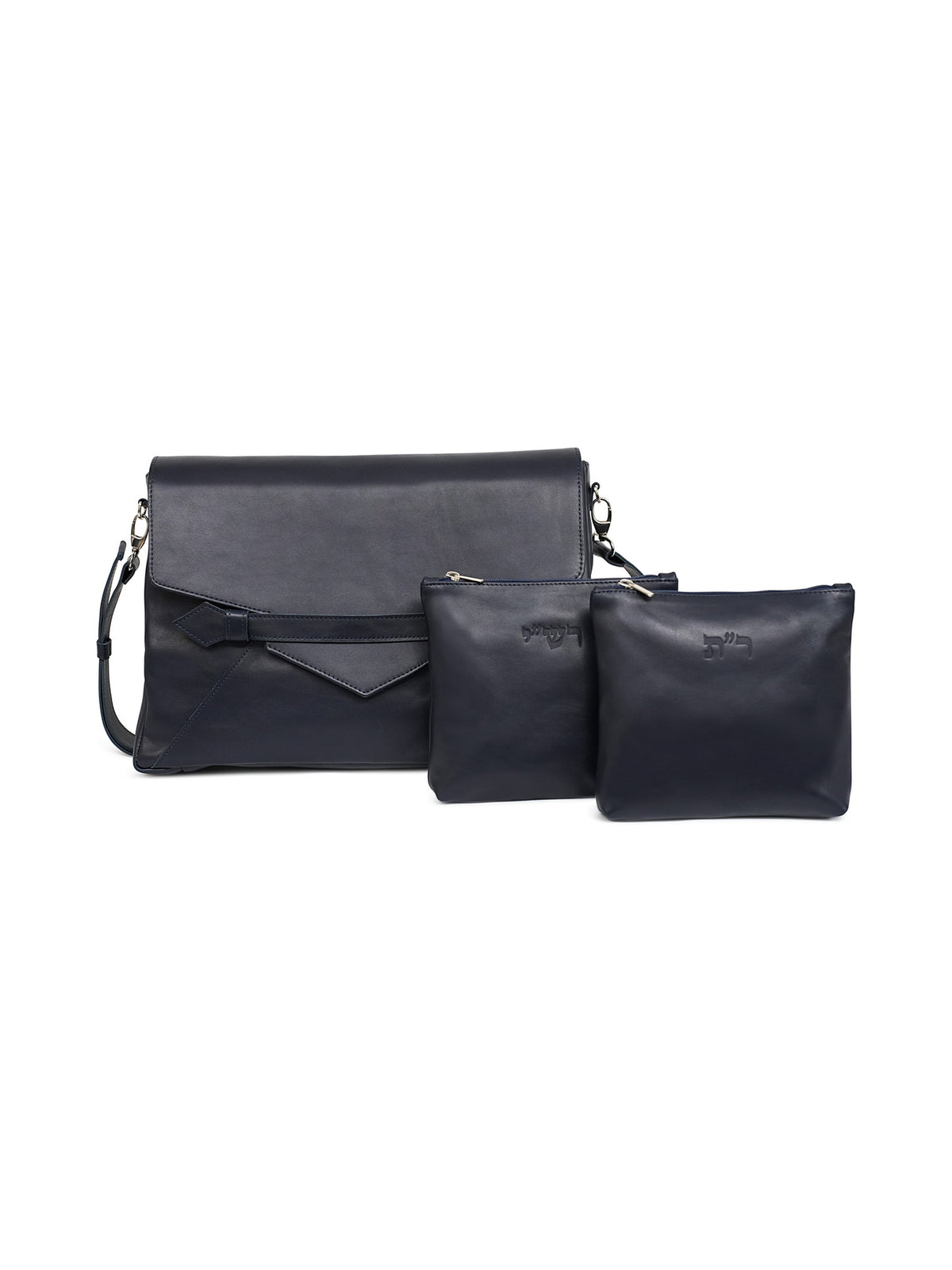 Luxury Talit and Tefillin Bag Set with Rashi & Rabbeinu Tam Tefillin Bags
