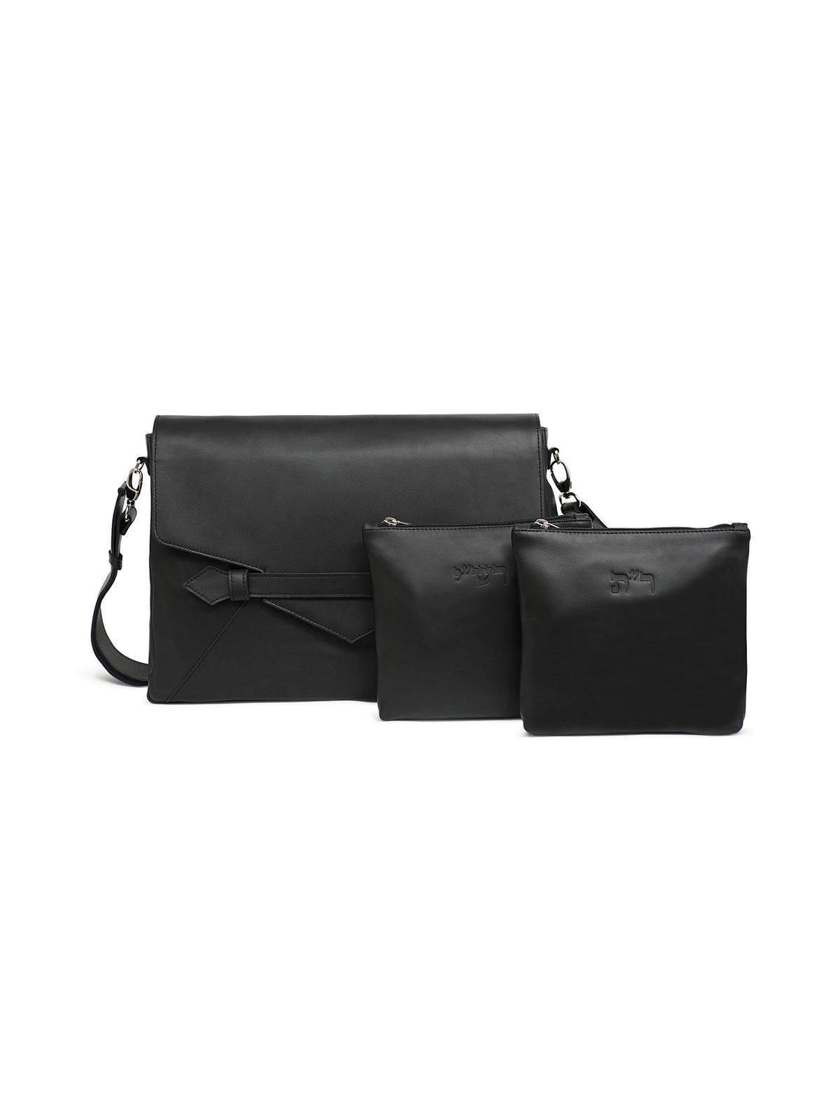 Luxury Talit and Tefillin Bag Set with Rashi & Rabbeinu Tam Tefillin Bags