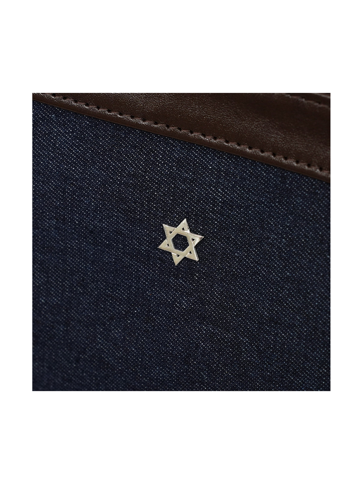 Guinness Bar Mitzvah Tefillin Bag with Leather and Pure Silver Star of David