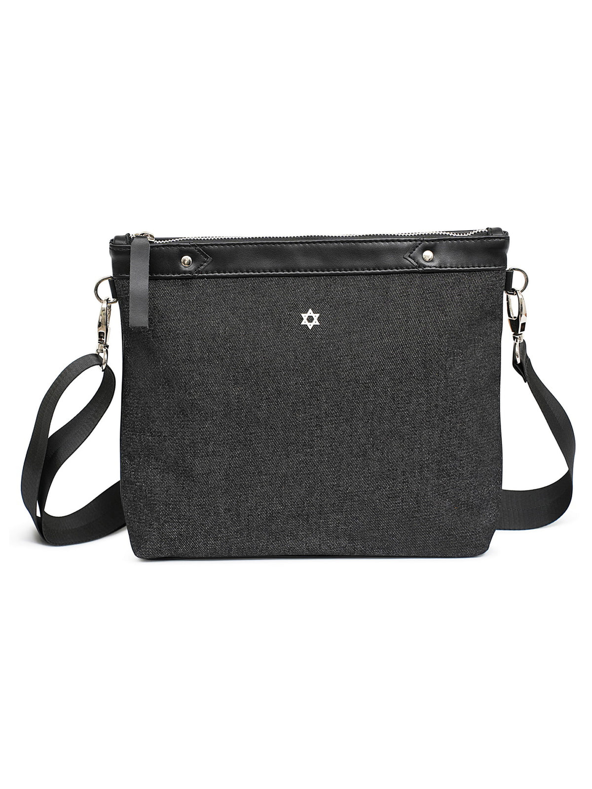 Guinness Bar Mitzvah Tefillin Bag with Leather and Pure Silver Star of David