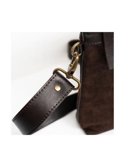 Bar Mitzvah Tefillin Bag in Suede Leather
