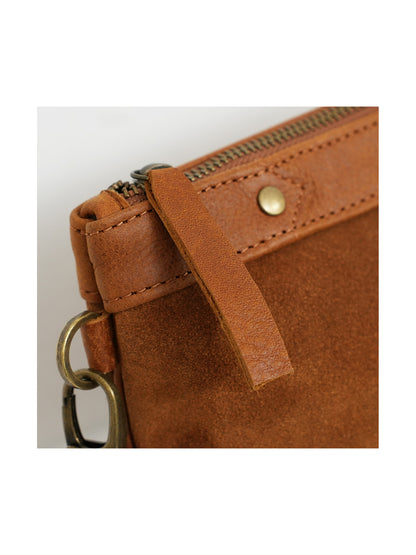 Bar Mitzvah Tefillin Bag in Suede Leather