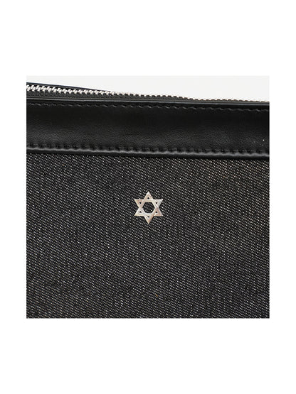 Guinness Talit and Tefillin Bag Set with Leather and Pure Silver Star of David