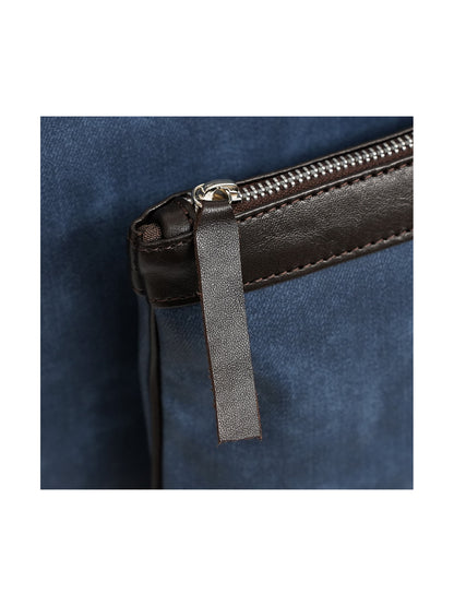 Talit and Tefillin Bag Set in Faux Leather with Jeans Texture
