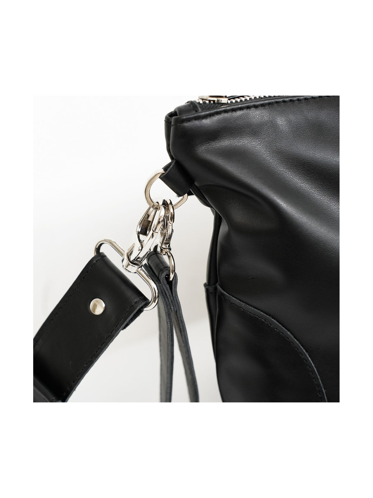 Leather Zipper Talit and Tefillin Bag Set