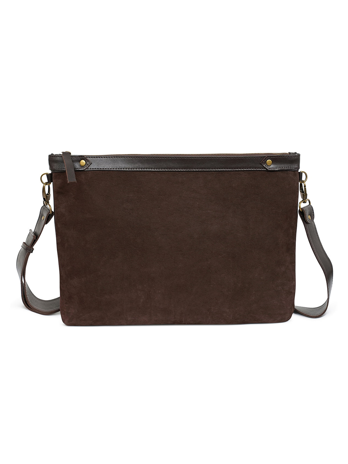Suede Leather Zipper Talit and Tefillin Bag Set