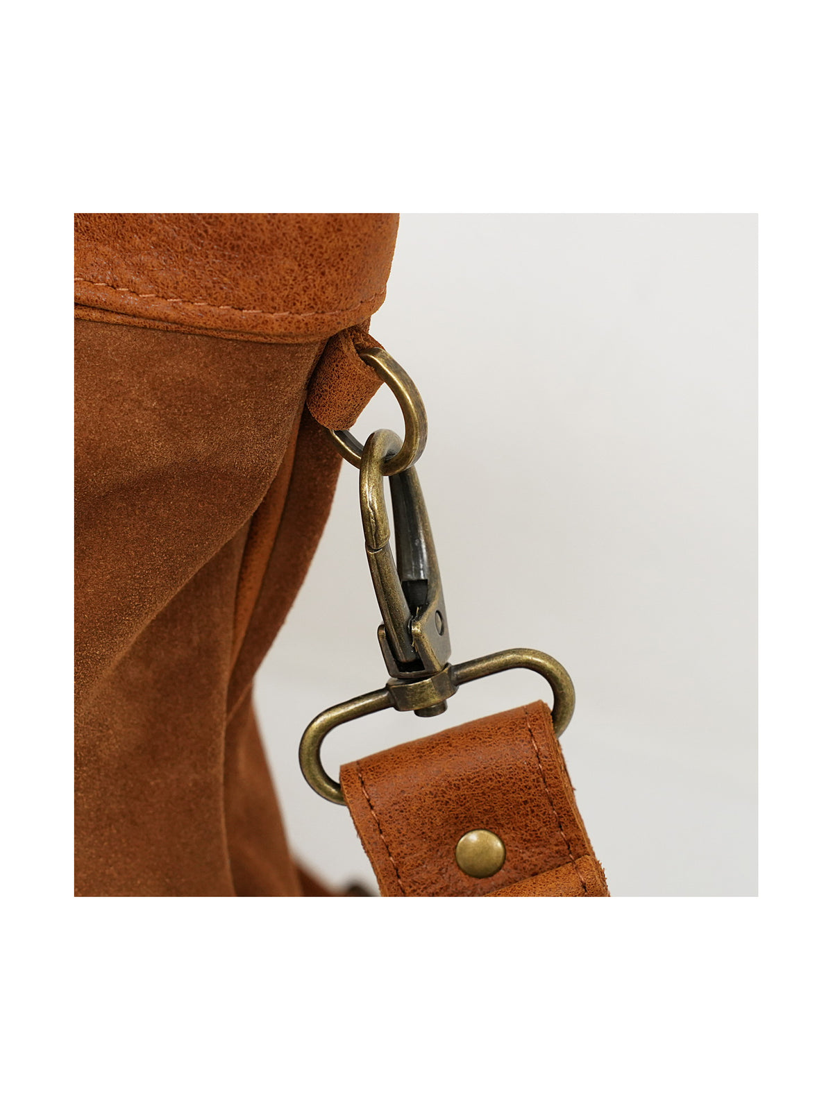 Suede Leather Zipper Talit and Tefillin Bag Set