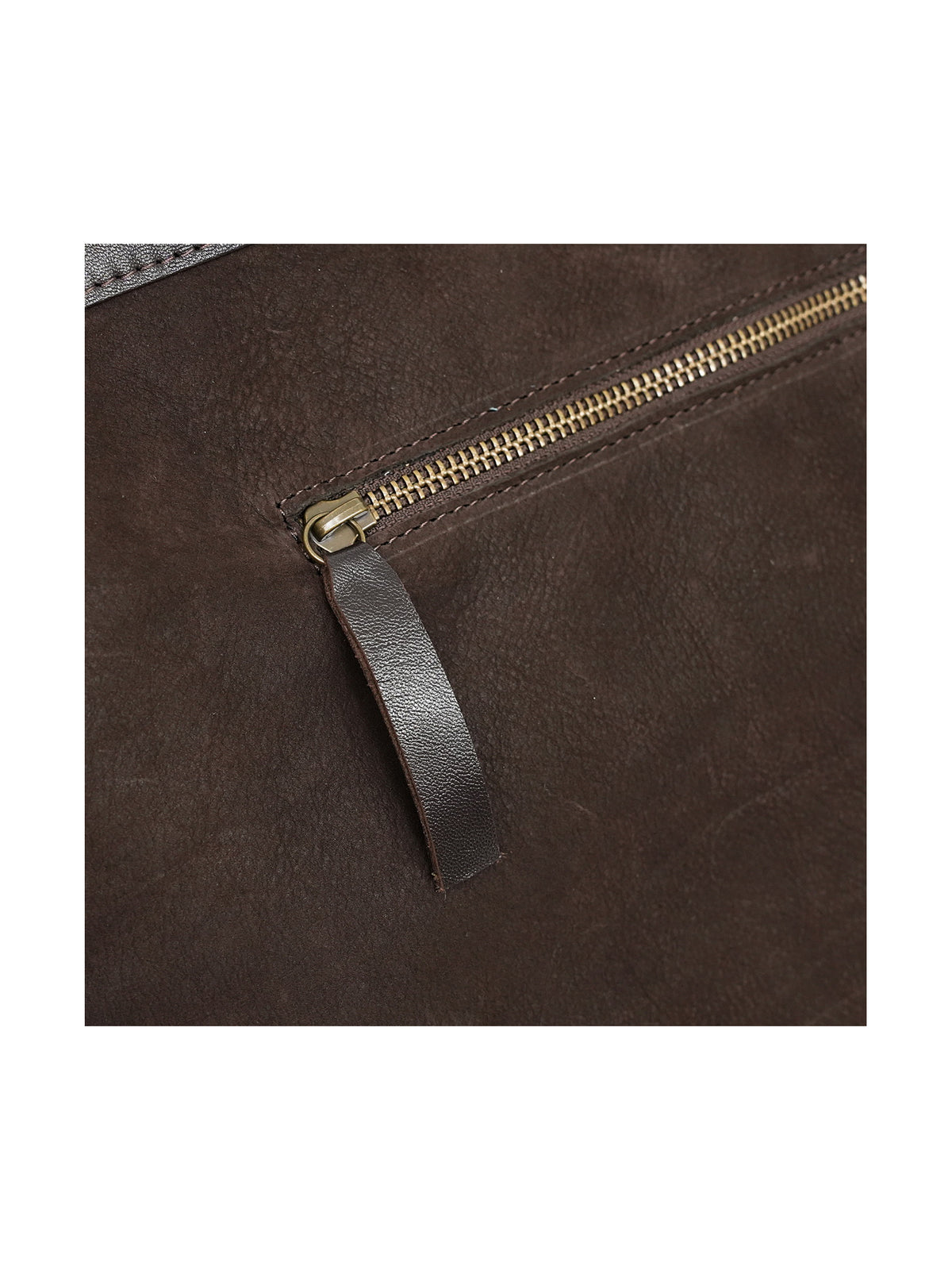 Suede Leather Zipper Talit and Tefillin Bag Set