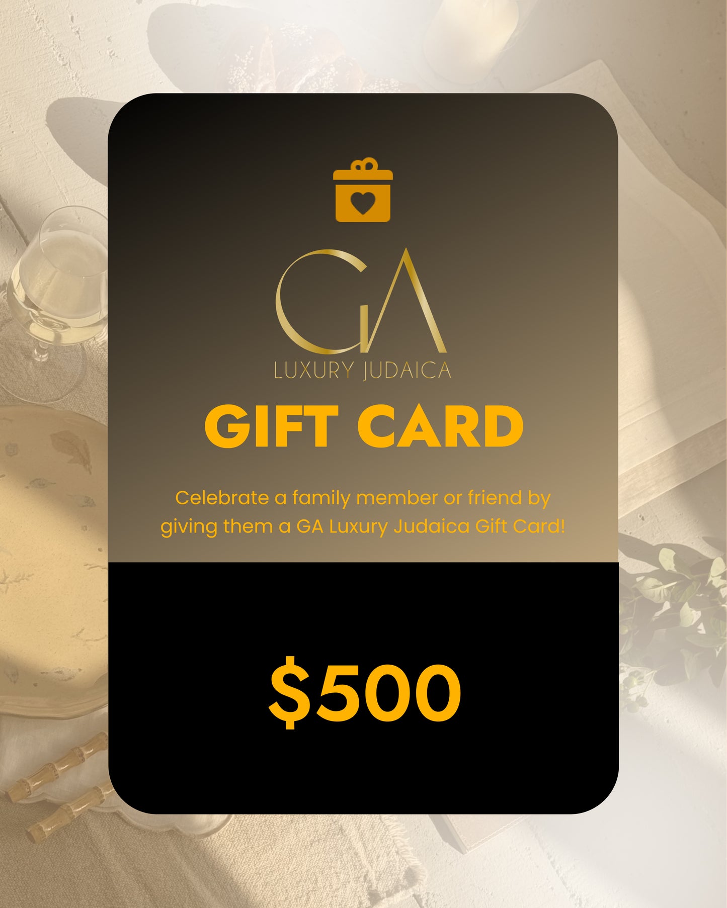 Judaica Gift Card