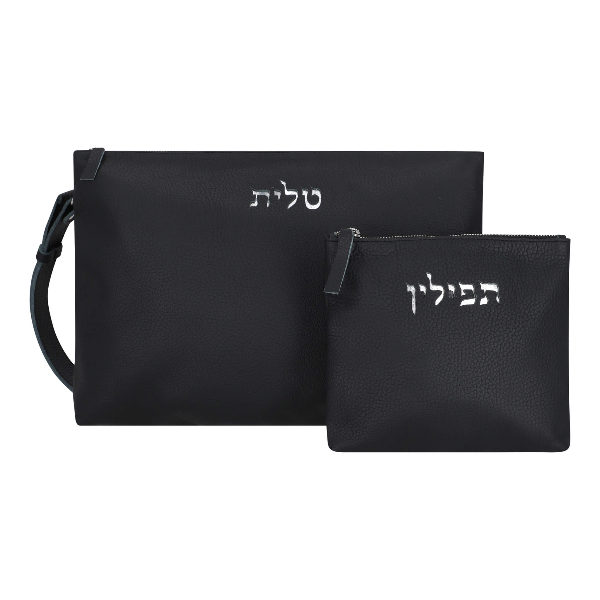 Magen David Talit & Tefillin Set - Black
