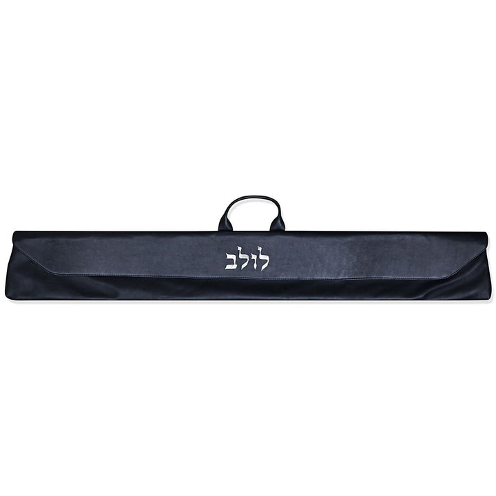 Genuine leather blue lulav bag