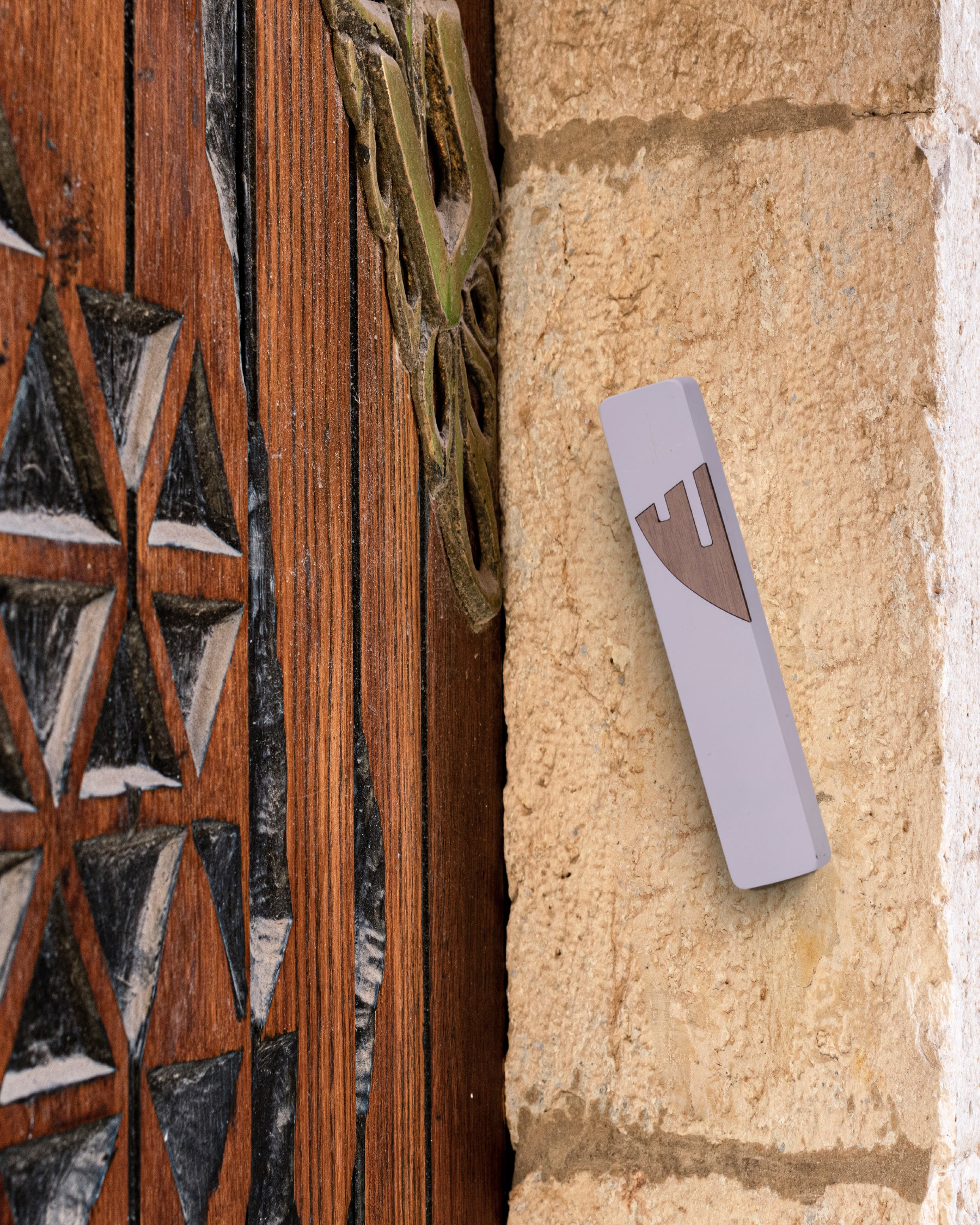 The Concrete Mezuzah- Golden Shin